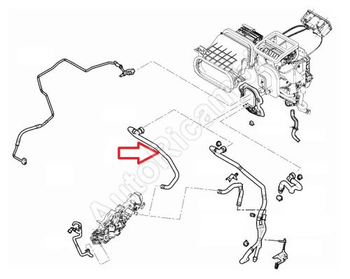 Hadice topení Fiat Ducato od 2021 2,2D