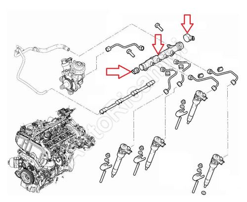 Vysokotlaká rampa Fiat Ducato od 2021 2,2D