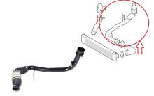 Hadice plnícího vzduchu Fiat Ducato 2006-2011 2,2 od turba do intercooleru, kompletní