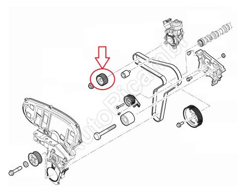 Ozubené kolo vstřikovacího čerpadla Fiat Ducato od 2021 2,2D, Doblo od 2016 1,6D