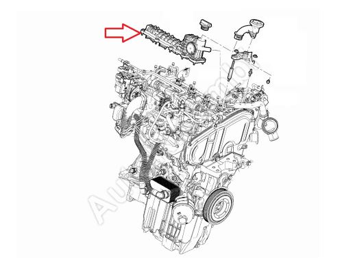 Odvětrání motoru, odlučovač oleje Fiat Ducato od 2021 2,2D