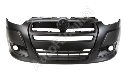 Přední nárazník Fiat Doblo 2010-2016 černý, s otvory pro mlhovky