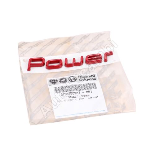 Nápis "Power" Fiat Ducato od 2014